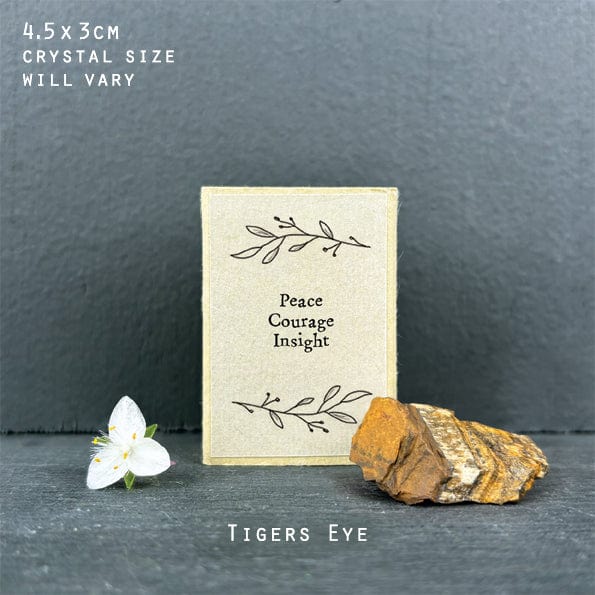 East of India Crystal Matchbox - Tigers Eye Crystal crystal East of India Crystal Matchbox - Tigers Eye