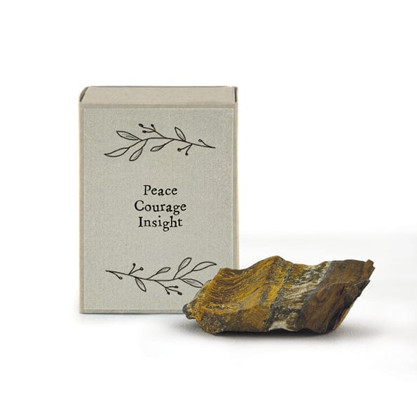 East of India Crystal Matchbox - Tigers Eye Crystal crystal East of India Crystal Matchbox - Tigers Eye