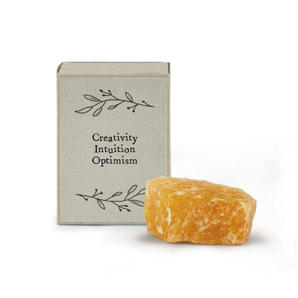 East of India Crystal Matchbox - Yellow Aventurine Crystal crystal East of India Crystal Matchbox - Yellow Aventurine
