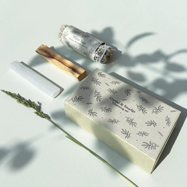 East of India Crystal & Smudge Cleansing Set crystal East of India Crystal & Smudge Cleansing Set