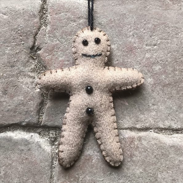 East of India Felt Gingerbread Man Christmas Tree Decoration Christmas Decoration East of India Felt Gingerbread Man Christmas Tree Decoration