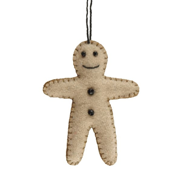 East of India Felt Gingerbread Man Christmas Tree Decoration Christmas Decoration East of India Felt Gingerbread Man Christmas Tree Decoration