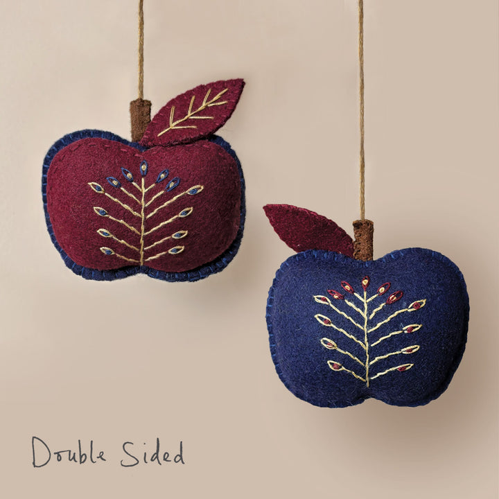 East of India Folk Art Apple Hanging Decoration, Large Hanging Decoration East of India Folk Art Hanging Decoration - Large Apple