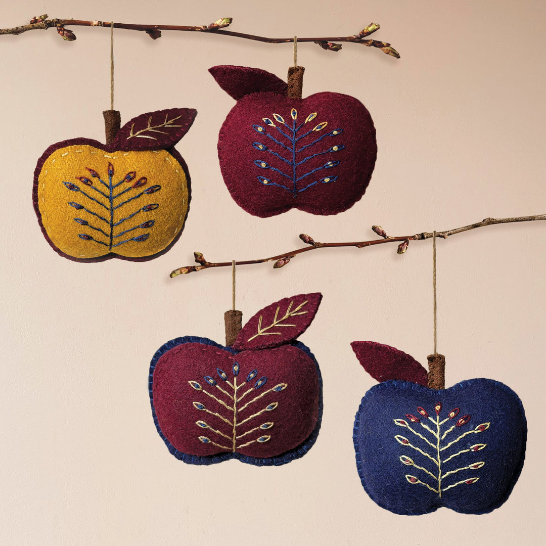 East of India Folk Art Apple Hanging Decoration, Small Hanging Decoration East of India Folk Art Hanging Decoration - Small Apple