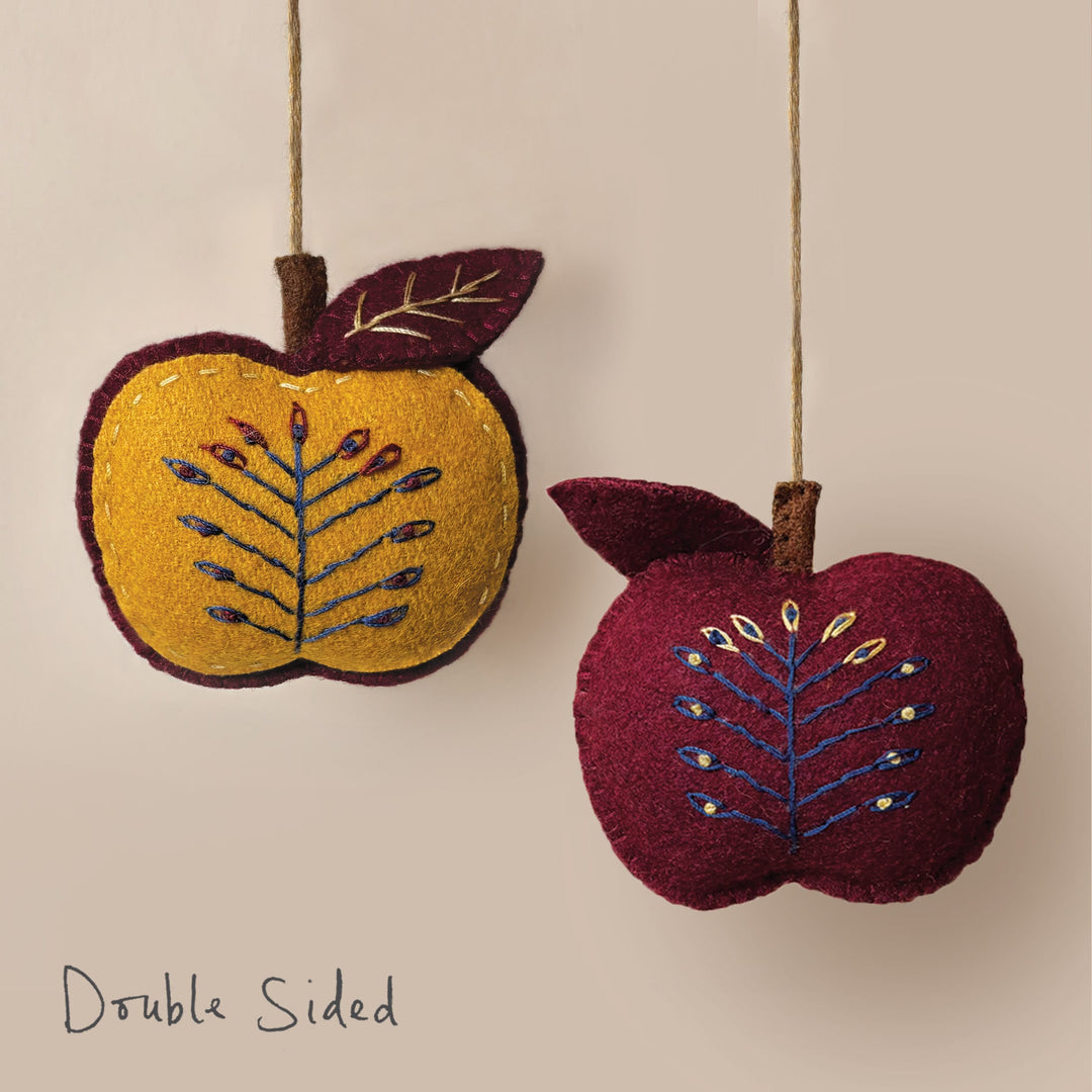 East of India Folk Art Apple Hanging Decoration, Small Hanging Decoration East of India Folk Art Hanging Decoration - Small Apple