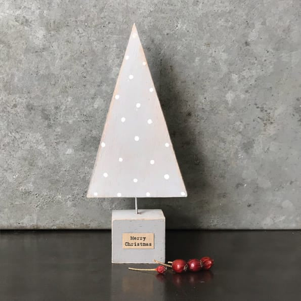 East of India Handmade Grey Christmas Tree | Wood and Wire Christmas Decoration East of India Handmade Wood and Wire Christmas Tree Decoration - Grey