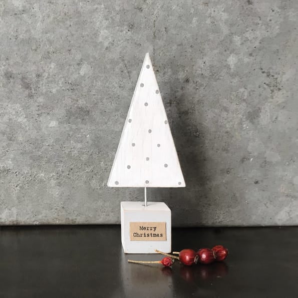 East of India Handmade White Christmas Tree | Wood and Wire Christmas Decoration East of India Handmade Wood and Wire Christmas Tree Decoration - White