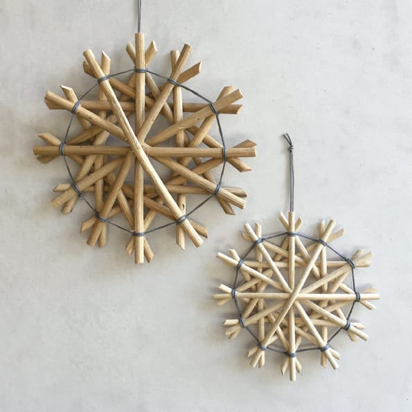 East of India Large Rattan Twelve Pointed Star Decoration Hanging Decoration East of India Rattan Twelve Pointed Star Decoration - Large