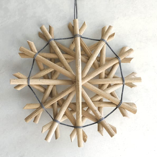 East of India Large Rattan Twelve Pointed Star Decoration Hanging Decoration East of India Rattan Twelve Pointed Star Decoration - Large