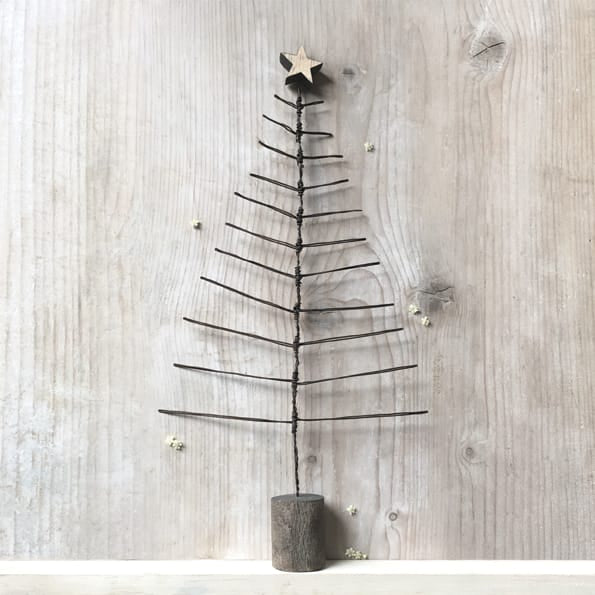 East of India Large Rusty Wire Christmas Tree Decoration Christmas Decoration East of India Rusty Wire Christmas Tree Decoration - Large