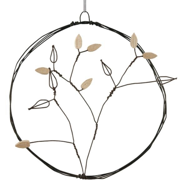East of India Large Rusty Wire Wreath | Branch Wreath East of India Large Rusty Wire Wreath - Branch