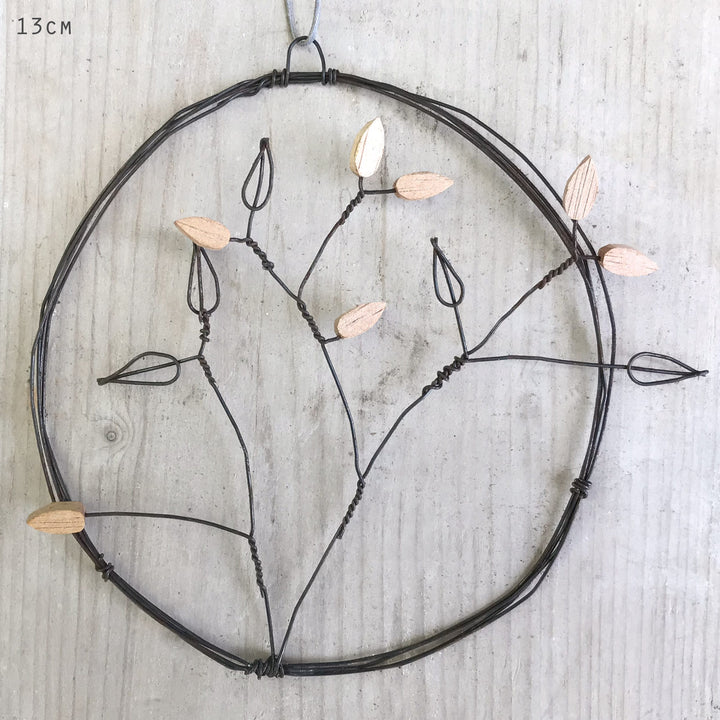 East of India Large Rusty Wire Wreath | Branch Wreath East of India Large Rusty Wire Wreath - Branch