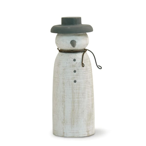East of India Large Wooden Snowman Christmas Decoration Christmas Decoration East of India Wooden Snowman Christmas Decoration - Large