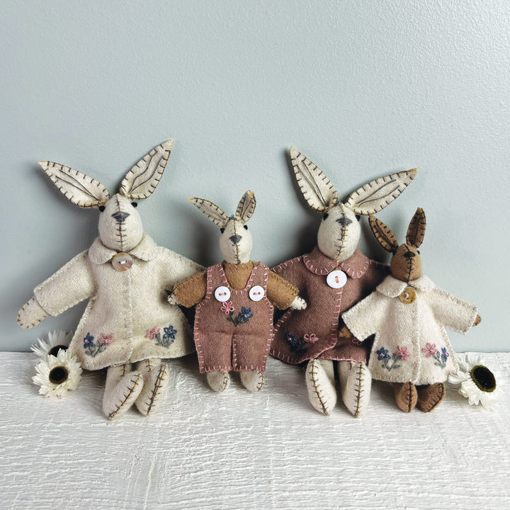 East of India Little Rabbit in Pink Dungarees Easter Decoration Easter Decoration East of India Little Rabbit Easter Decoration - Pink Dungarees