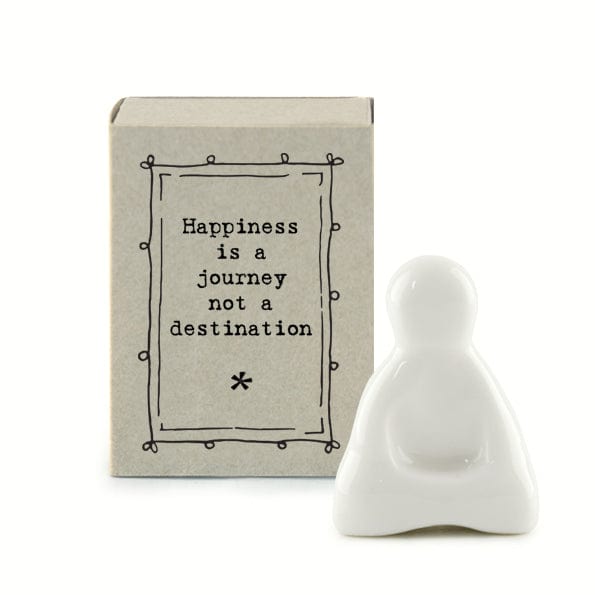 Decor East of India Matchbox Buddha - Happiness