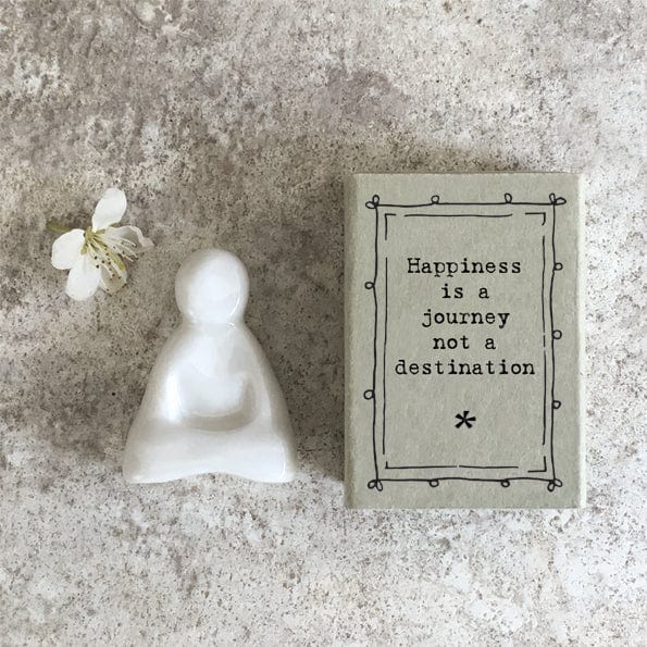 Decor East of India Matchbox Buddha - Happiness