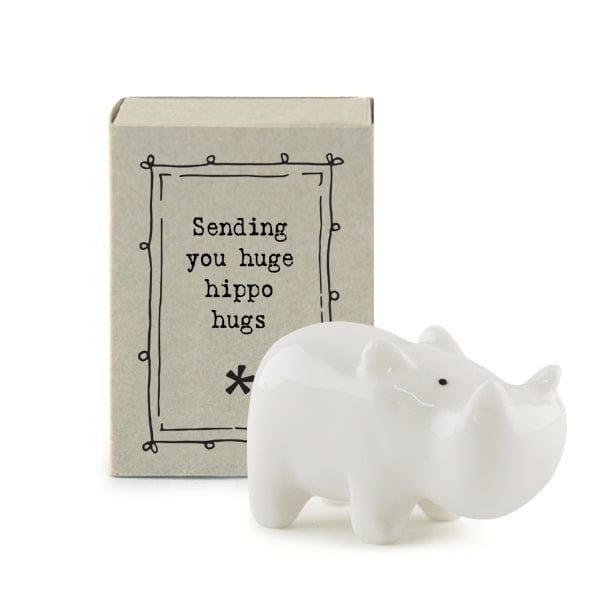 gift East of India - Matchbox Hippo Ornament