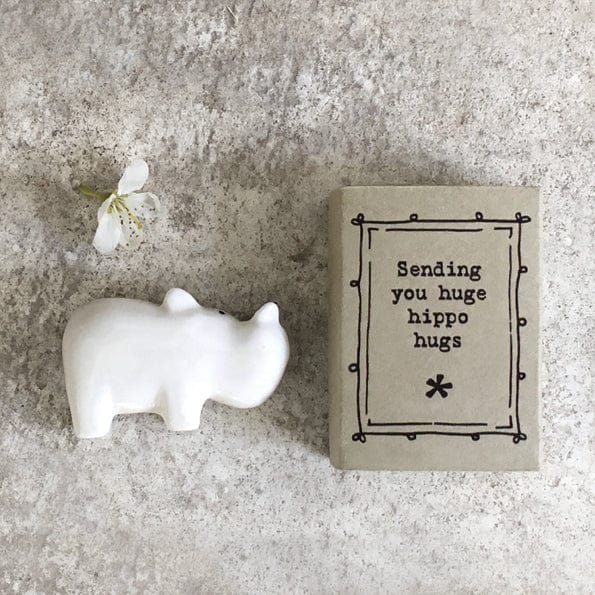 gift East of India - Matchbox Hippo Ornament