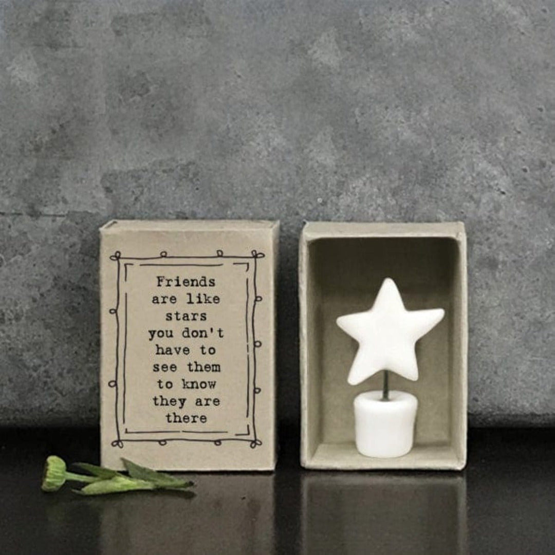 ornament East of India - Matchbox Porcelain Star Ornament