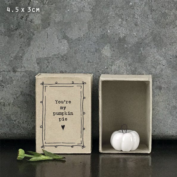 East of India Matchbox Pumpkin Decor East of India Matchbox Pumpkin