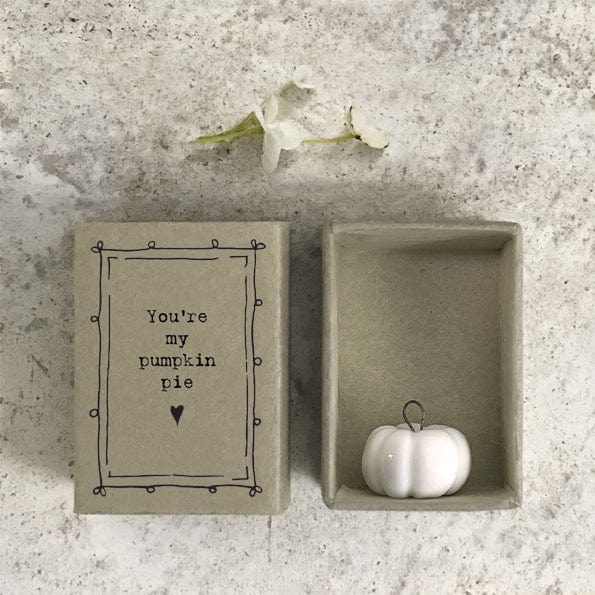 East of India Matchbox Pumpkin Decor East of India Matchbox Pumpkin