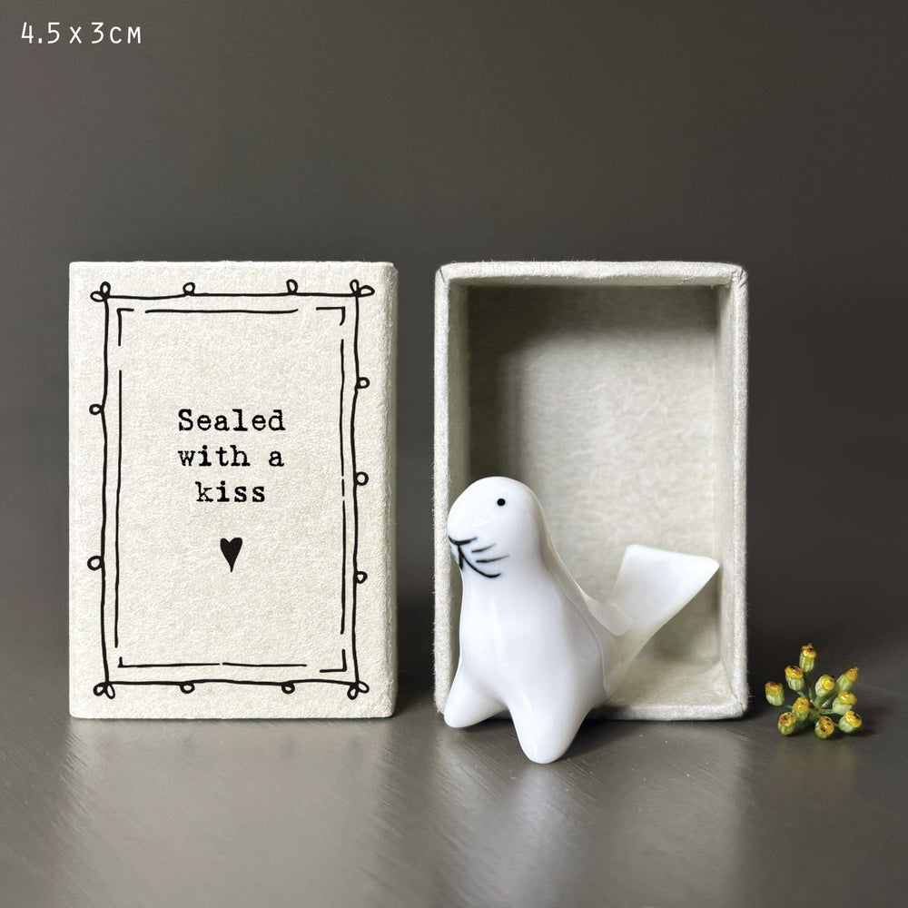 East of India - Matchbox Seal Ornament gift East of India - Matchbox Seal Ornament