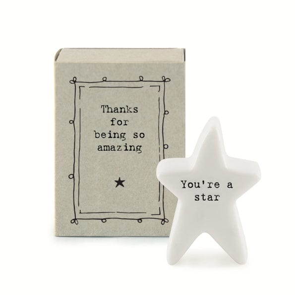 gift East of India Matchbox Star - Thanks for being amazing