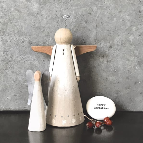 East of India Papier-Mache Angel Christmas Tree Topper Christmas Decoration East of India Papier-Mache Angel Christmas Tree Topper