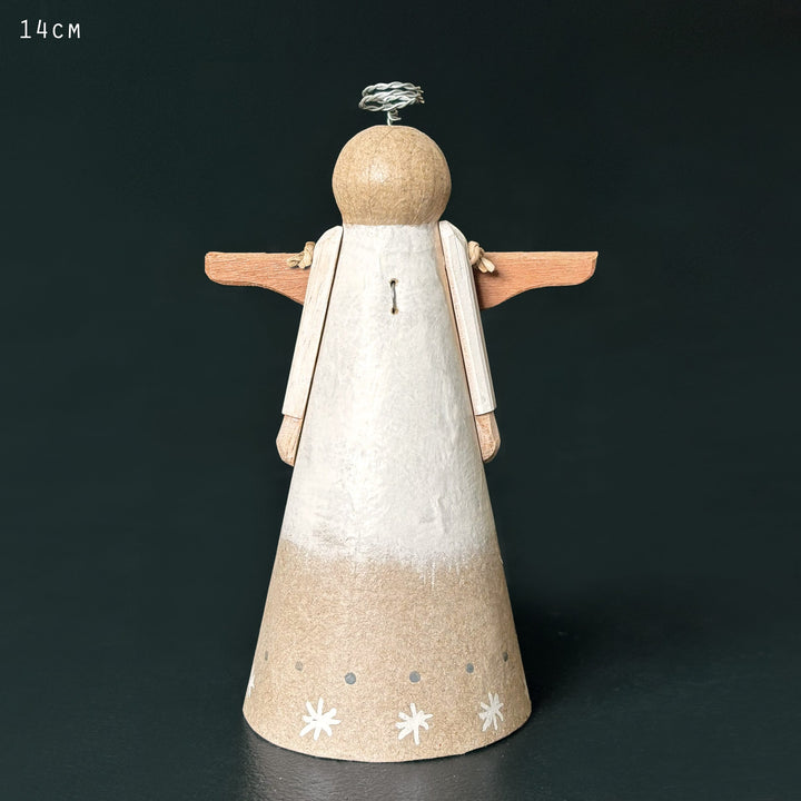 East of India Papier-Mache Angel Christmas Tree Topper Christmas Decoration East of India Papier-Mache Angel Christmas Tree Topper