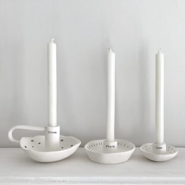 East of India Porcelain Candle Holder, Dream candle holder East of India Porcelain Candle Holder - Dream