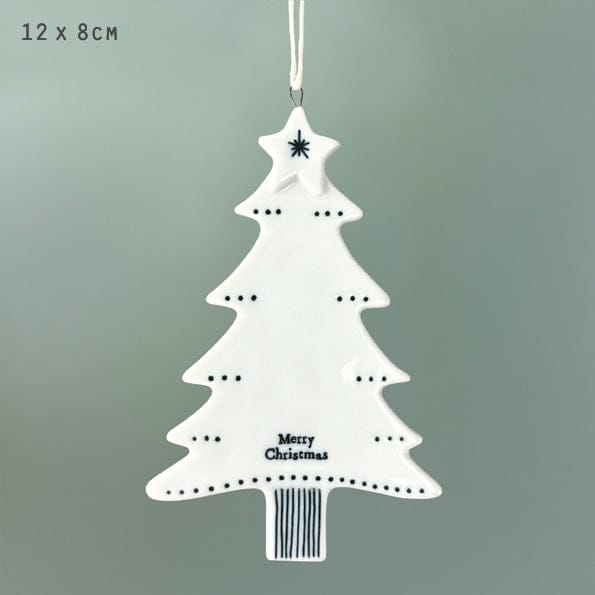 East of India Porcelain Christmas Tree - Merry Christmas ornament East of India Porcelain Christmas Tree - Merry Christmas