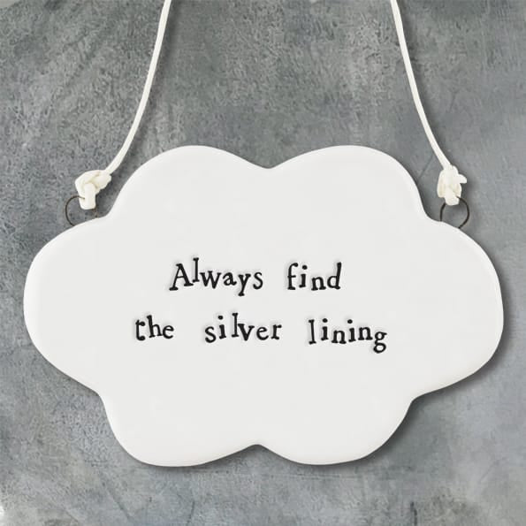 East of India Porcelain Cloud Hanging Decoration Hanging Decoration East of India Porcelain Cloud Hanging Decoration