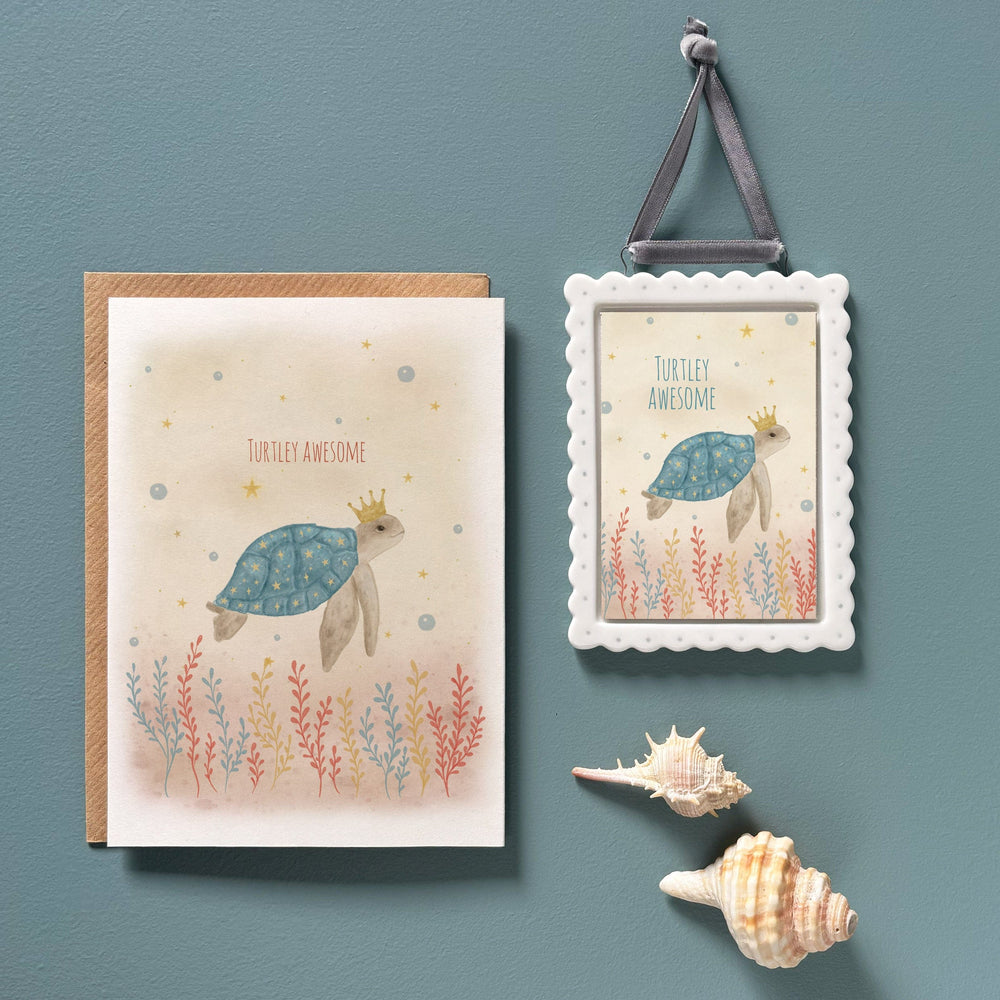 East of India Porcelain Framed Picture - Turtley awesome Picture East of India Porcelain Framed Picture - Turtley awesome