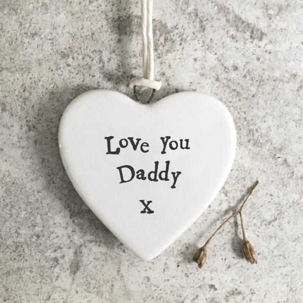 gift East of India Porcelain Heart - Love you Daddy