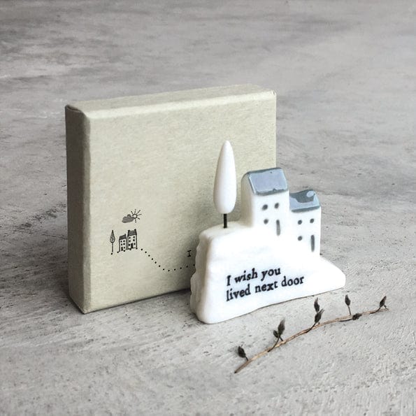 East of India Porcelain House - I Wish You Lived Next Door ornament East of India Porcelain House - I Wish You Lived Next Door
