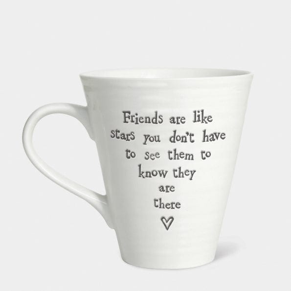mug East of India Porcelain Mug - Friends are like stars