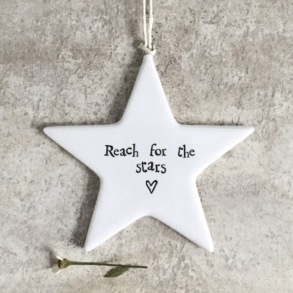 Decor East of India Reach for the Stars Porcelain Star