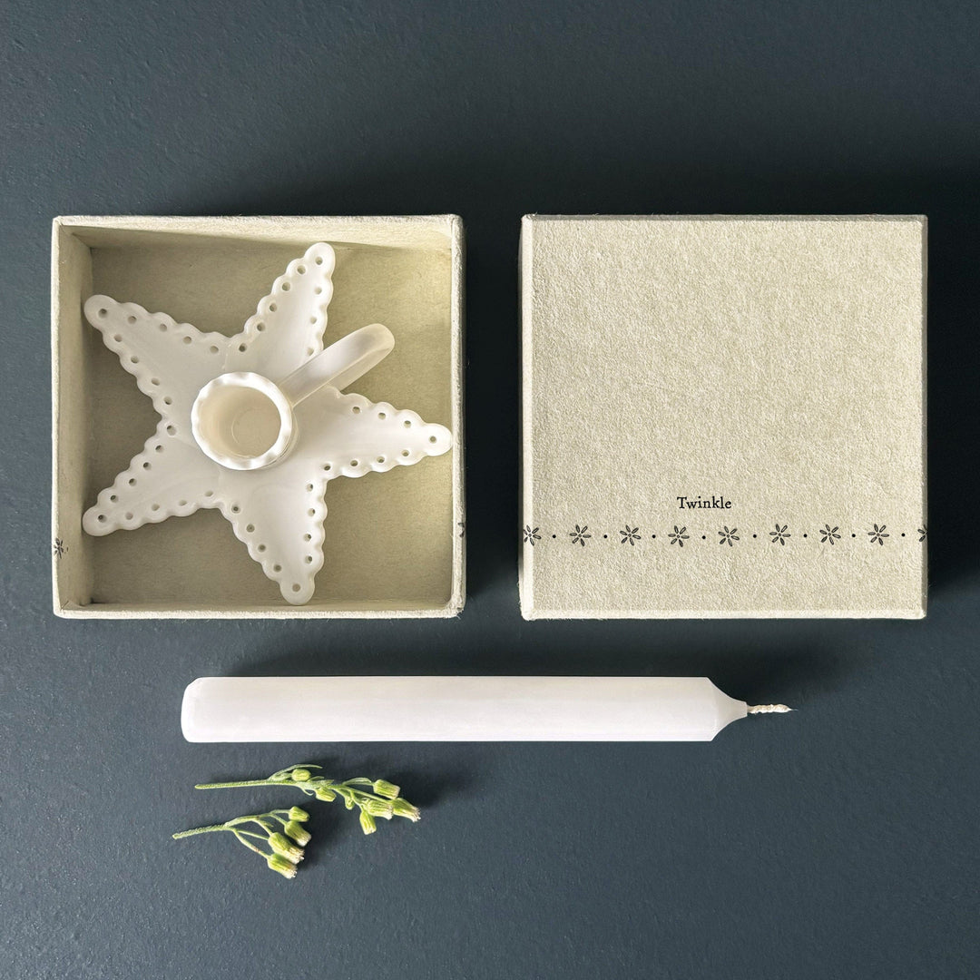 East of India Scallop Candle Holder - Twinkle candle holder East of India Scallop Candle Holder - Twinkle