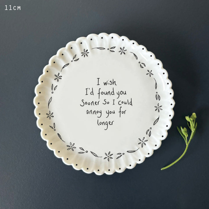 East of India Scallop Coaster – I wish I’d found you sooner coaster East of India Scallop Coaster – I wish I’d found you sooner