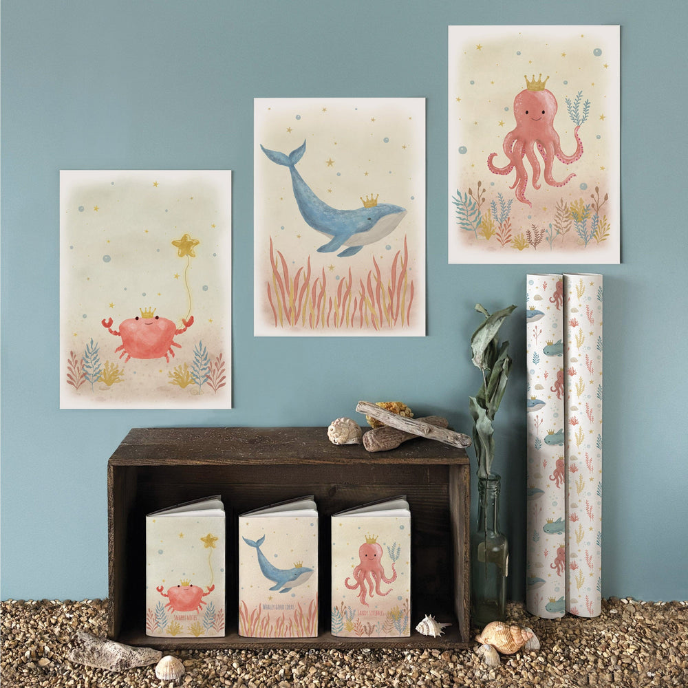 East of India Sealife Print - Octopus print East of India Sealife Print - Octopus