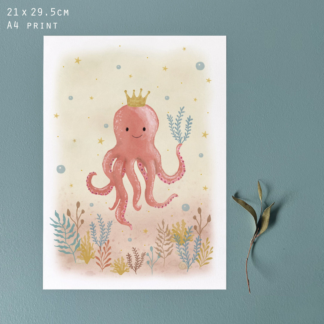 East of India Sealife Print - Octopus print East of India Sealife Print - Octopus