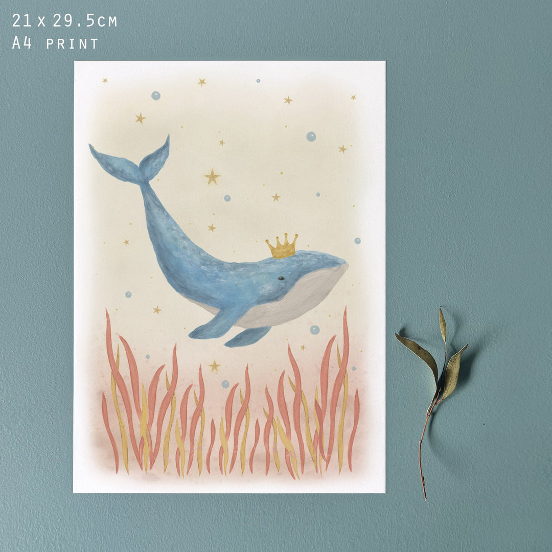 East of India Sealife Print - Whale print East of India Sealife Print - Whale