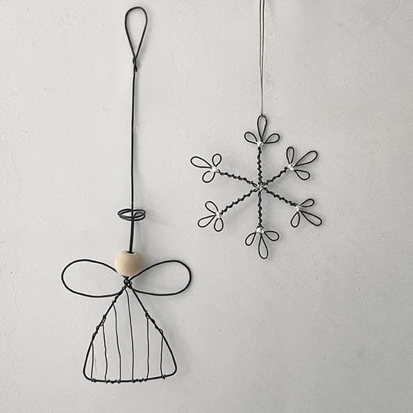 East of India Simple Wire Angel Christmas Decoration | Small Christmas Decoration East of India Simple Wire Angel Christmas Decoration - Small