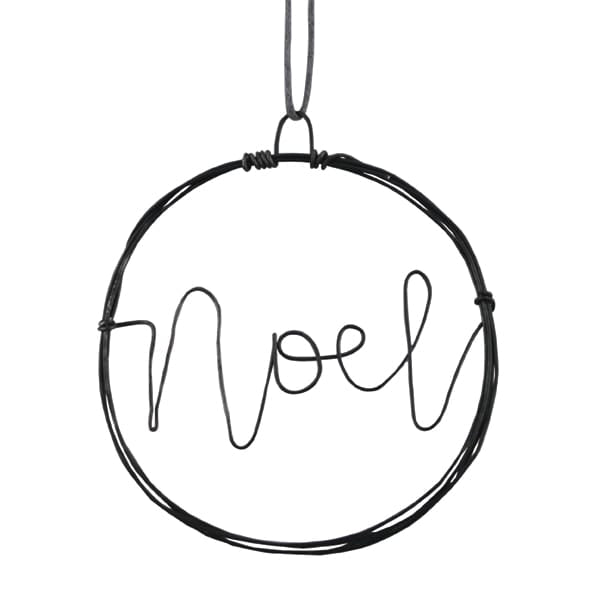 East of India Small Rusty Wire Wreath | Noel Wreath East of India Small Rusty Wire Wreath Christmas Decoration - Noel