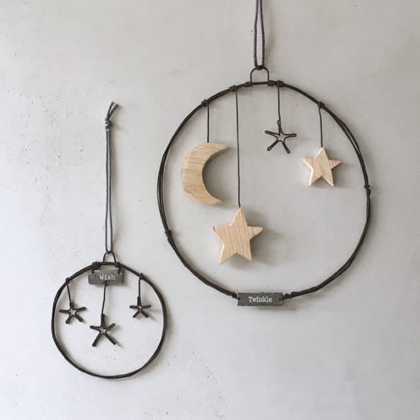 East of India Small Rusty Wire Wreath, Stars/Wish Wreath East of India Small Rusty Wire Wreath - Stars/Wish