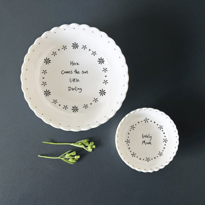 East of India Small Scallop Bowl - Lovely Mum dish East of India Small Scallop Bowl - Lovely Mum