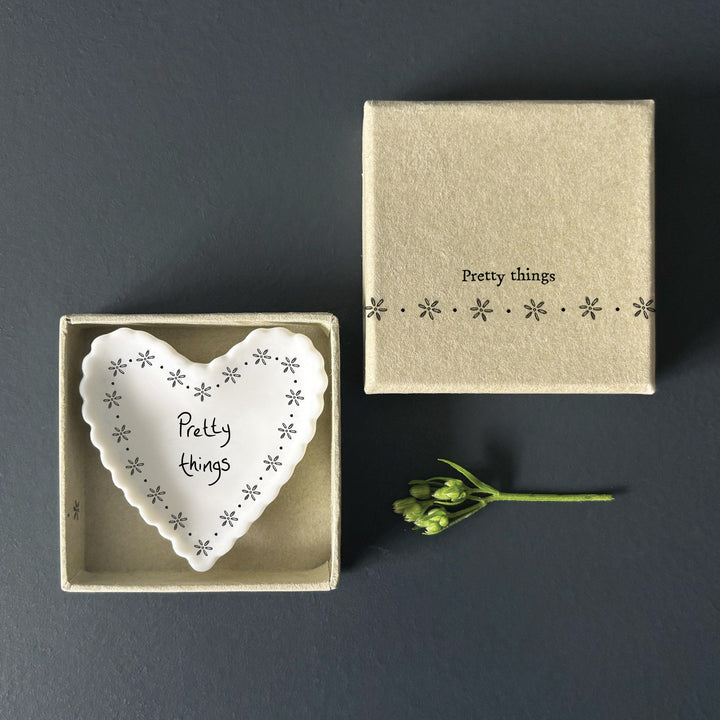 East of India Small Scallop Heart Dish – Pretty things ring dish East of India Small Scallop Heart Dish – Pretty things