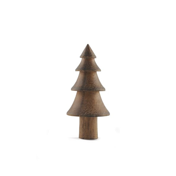 East of India Small Turned Wooden Tree | Fluted Christmas Decoration East of India Small Turned Wooden Tree Decoration - Fluted