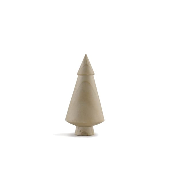 East of India Small Turned Wooden Tree | Light Wood Christmas Decoration East of India Small Turned Wooden Tree Decoration - Light Wood