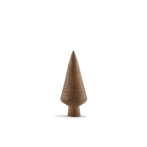 East of India Small Turned Wooden Tree | Lined Christmas Decoration East of India Small Turned Wooden Tree Decoration - Lined